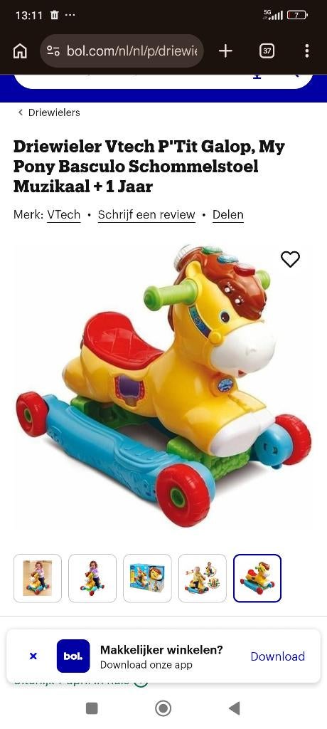 VTech Hobbelpaard Schommel paard, Kinderen en Baby's, Speelgoed | Vtech, Ophalen of Verzenden, Gebruikt, 6 maanden tot 2 jaar