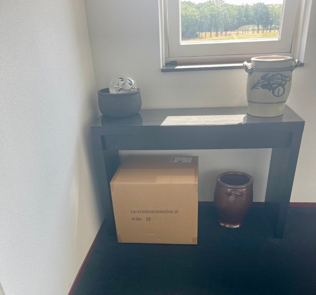 Zwarte toilettafel/bureau uit Ikea Malm serie met lade, Ophalen, 120 cm, Spaanplaat of MDF, Zo goed als nieuw