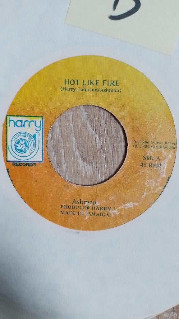 Ashman/Reggae/Dancehall, Gebruikt, Wereldmuziek, Originele persing, 7 inch