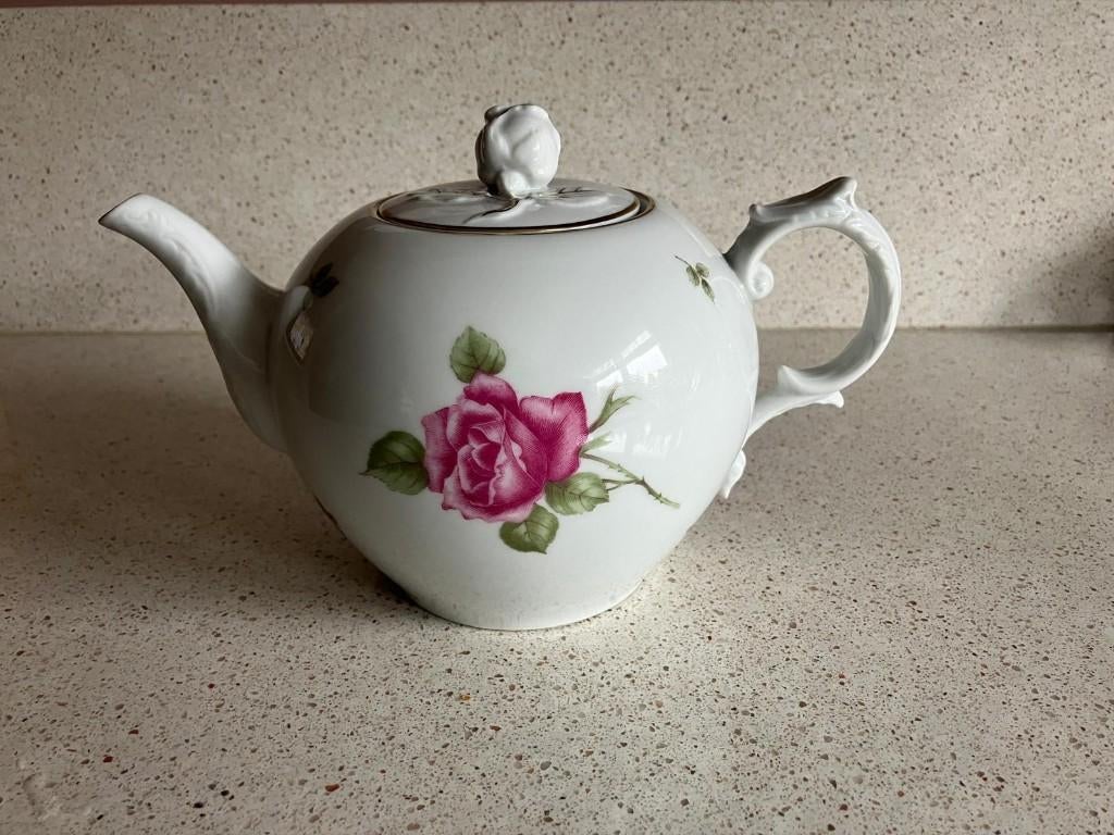 Mooie Furstenberg porseleinen theepot Germany Rose, Antiek en Kunst, Antiek | Servies los, Ophalen of Verzenden