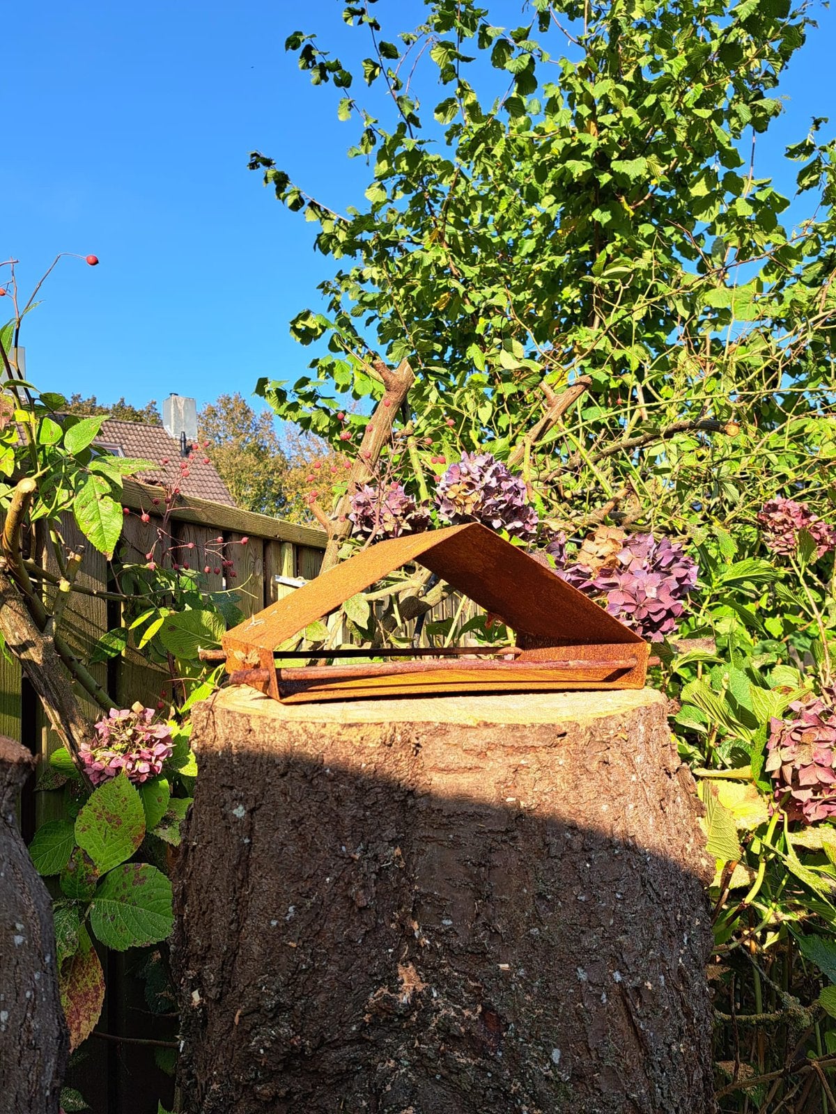 Corten staal vogel voeder huisjes, Tuin en Terras, Ophalen of Verzenden, Nieuw