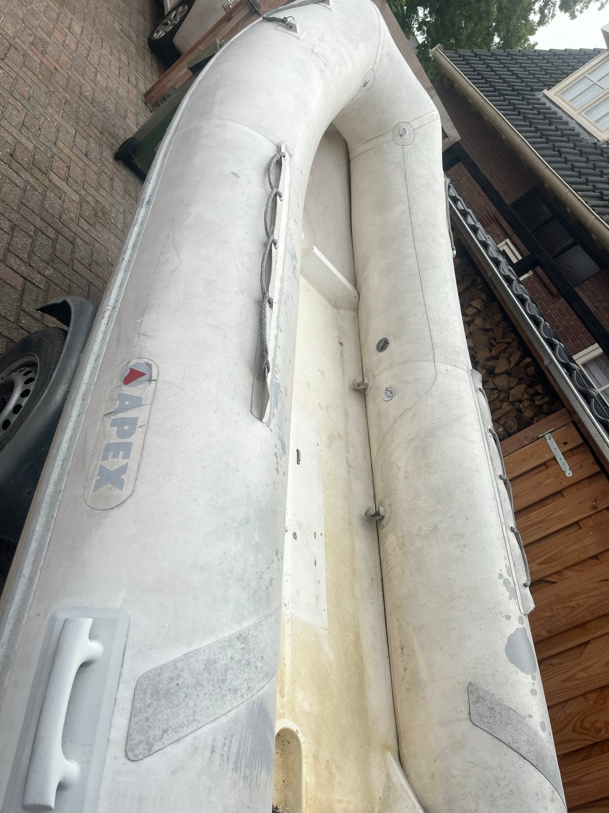 Apex Rib 340 met dubbele polyester bodem - 15pk, 45 km/u, Ophalen of Verzenden, Gebruikt