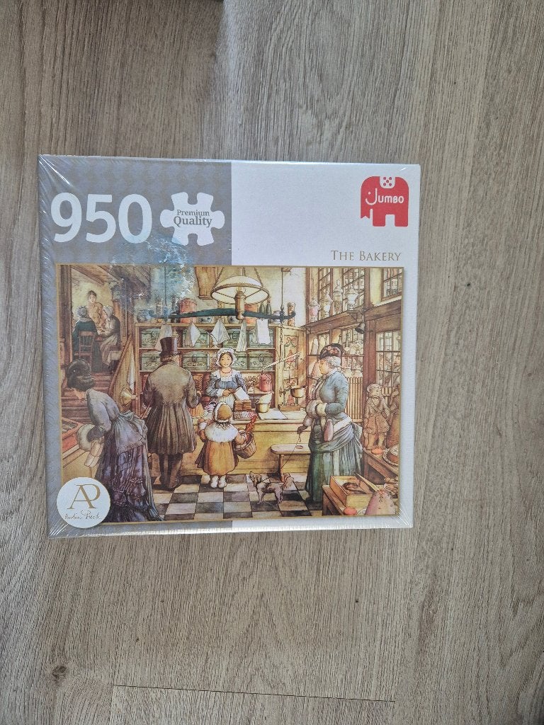 jumbo anton pieck the bakery puzzel 950 stukjes, Ophalen of Verzenden, 500 t/m 1500 stukjes, Zo goed als nieuw