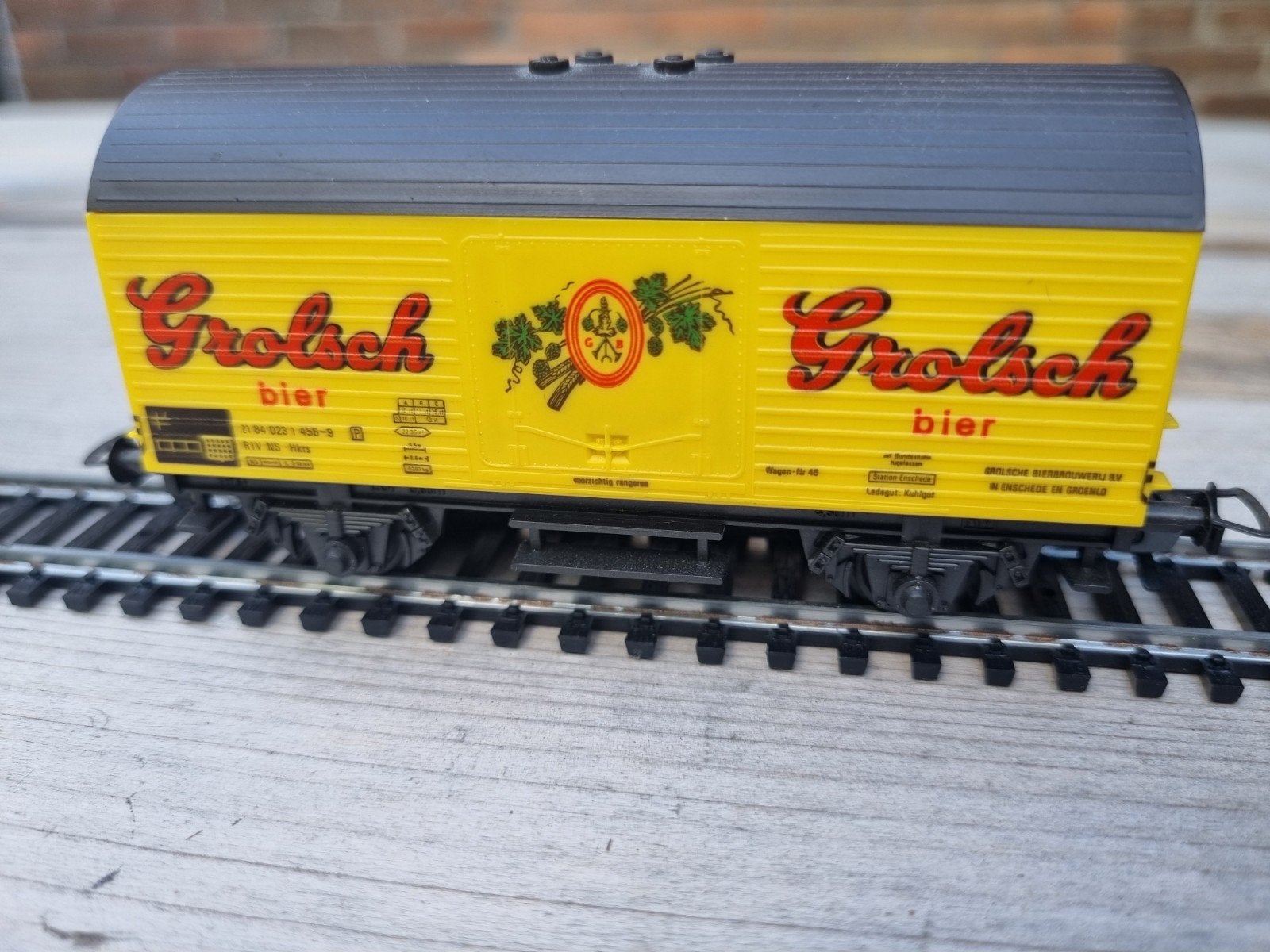Fleischmann Grolsch Bier Wagon - Zo goed als nieuw, Wisselstroom, Fleischmann, Wagon, Ophalen of Verzenden