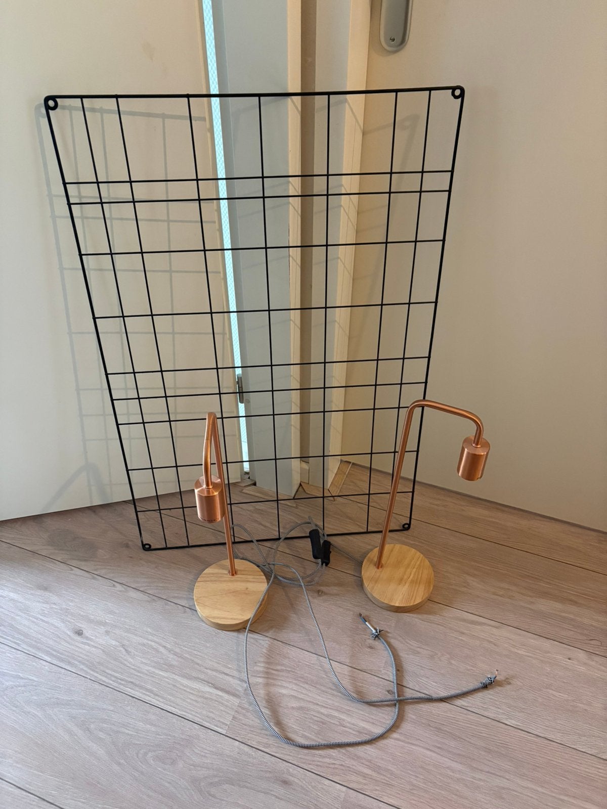 2 bronzen lamp standaarden en rekje (gratis), Ophalen, Led-lamp, Minder dan 30 watt, E27 (groot)