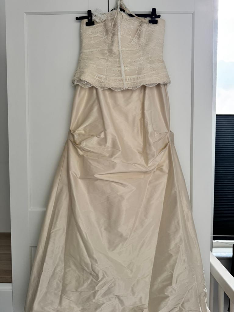 Mooie trouwjurk!, Kleding | Dames, Trouwkleding en Trouwaccessoires, Ophalen, Zo goed als nieuw, Wit, Trouwjurk