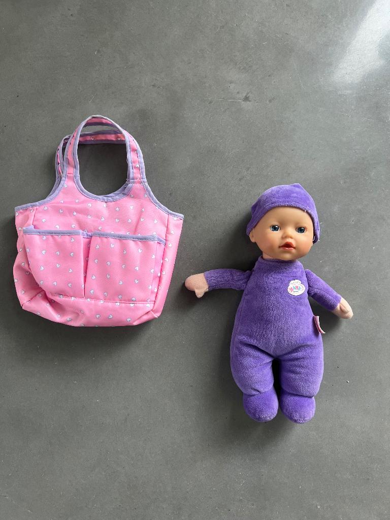 babyborn pop met draagtasje, Ophalen of Verzenden, Nieuw, Babypop