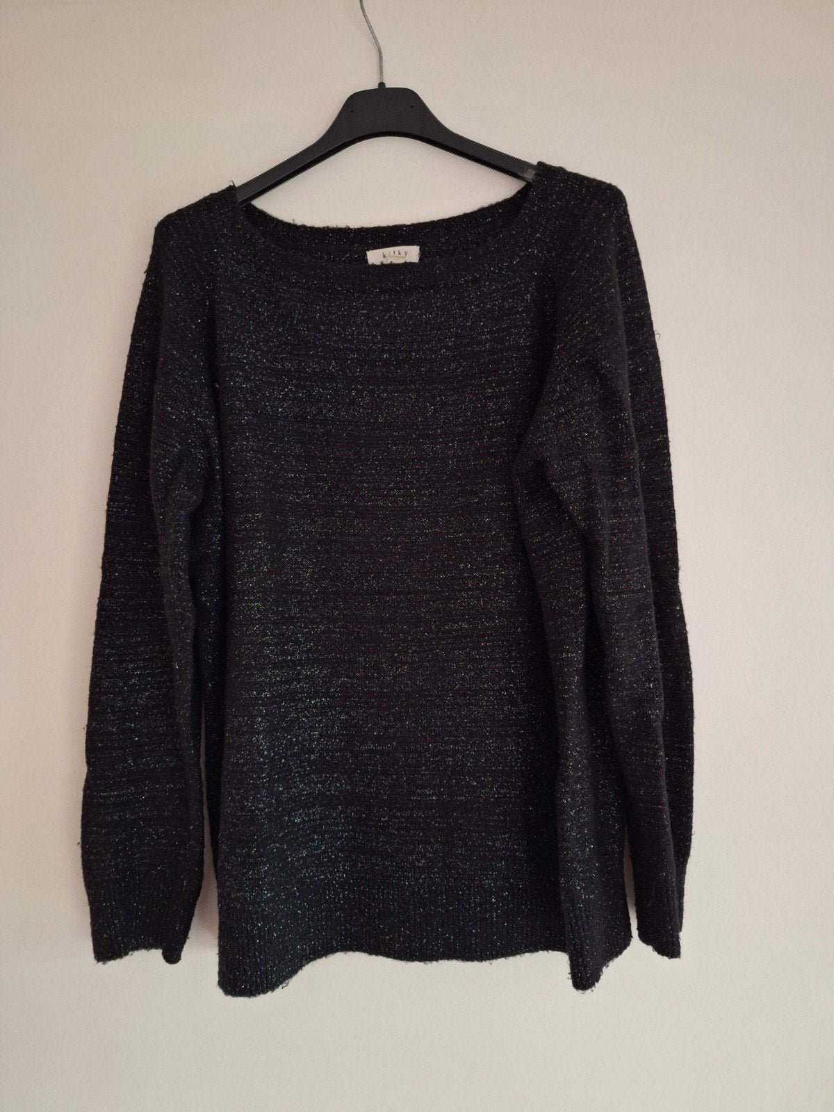 Trui met glansdraad, Maat 38/40 (M), Zwart, Ophalen of Verzenden, Kilky