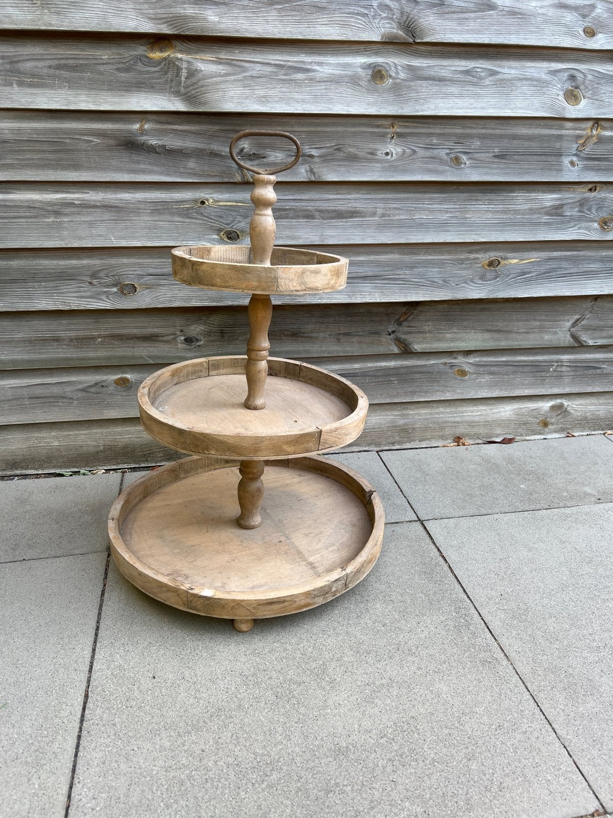Houten etagere met 3 lagen, Antiek en Kunst, Ophalen