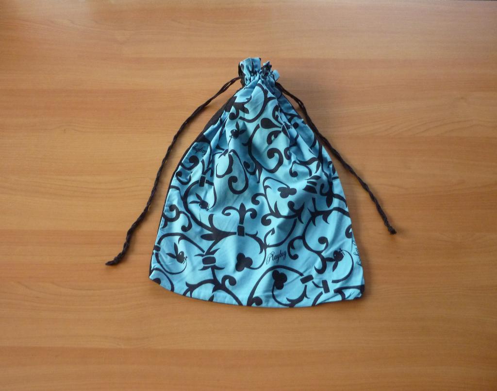Blauw zwarte katoenen Playboy reiszak opberghoes, 30 cm of meer, Blauw, Minder dan 35 cm, Ophalen of Verzenden