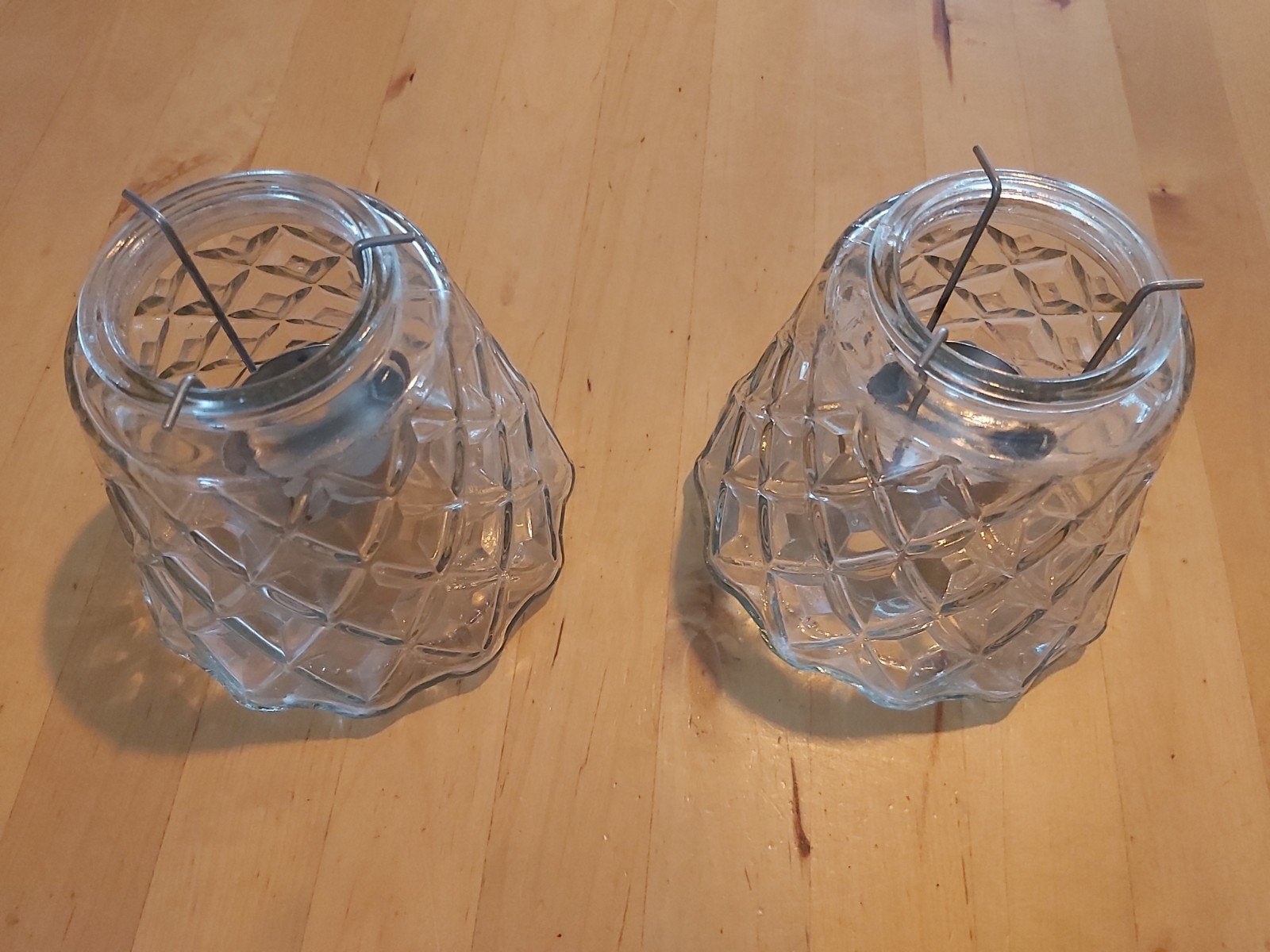 glazen waxinelicht houders, Huis en Inrichting, Ophalen of Verzenden, Zo goed als nieuw