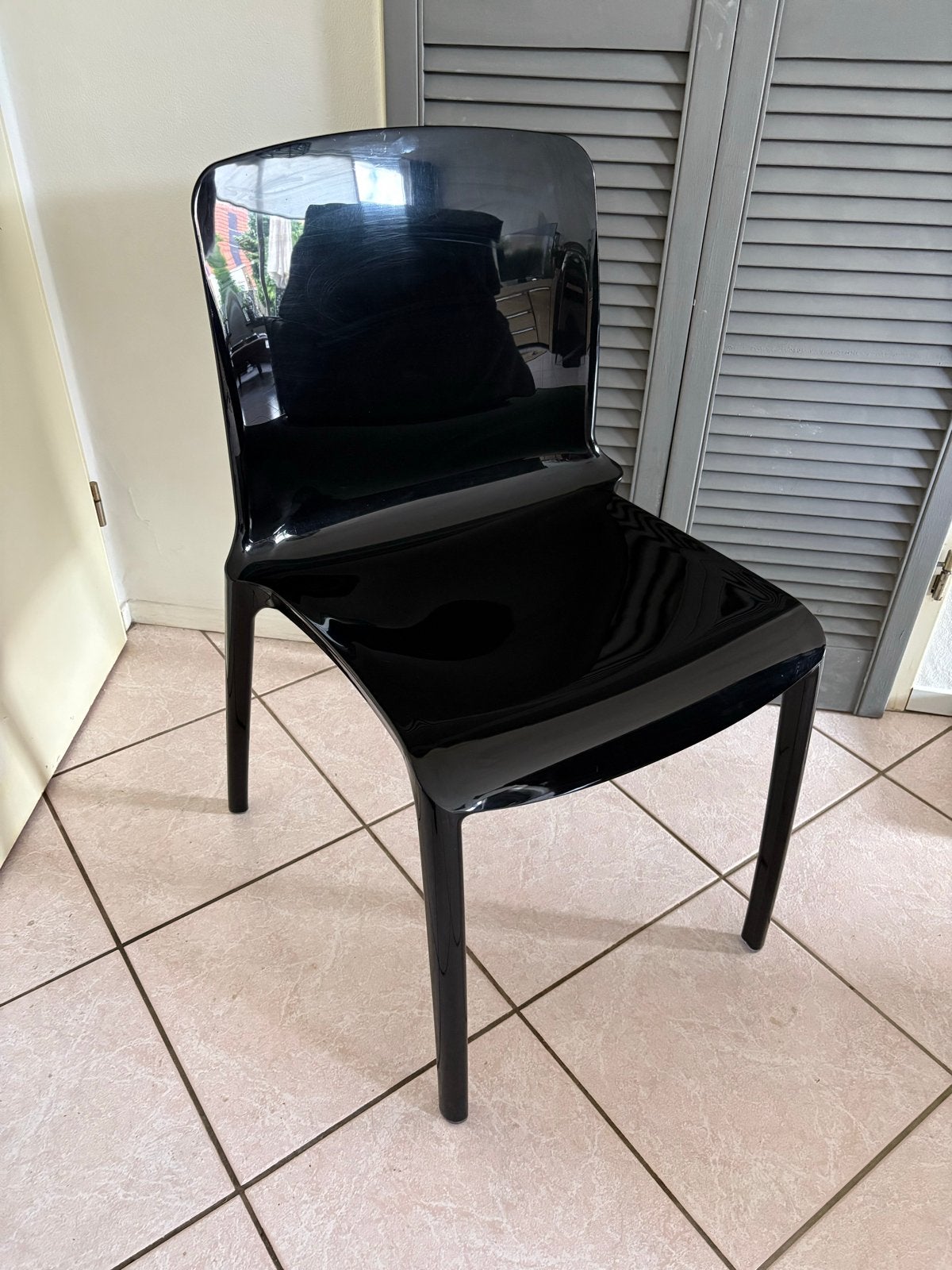 Casprini Tiffany design stoel - Zwart -  Marcello Ziliani, Ophalen, Kunststof, Zwart, Zo goed als nieuw