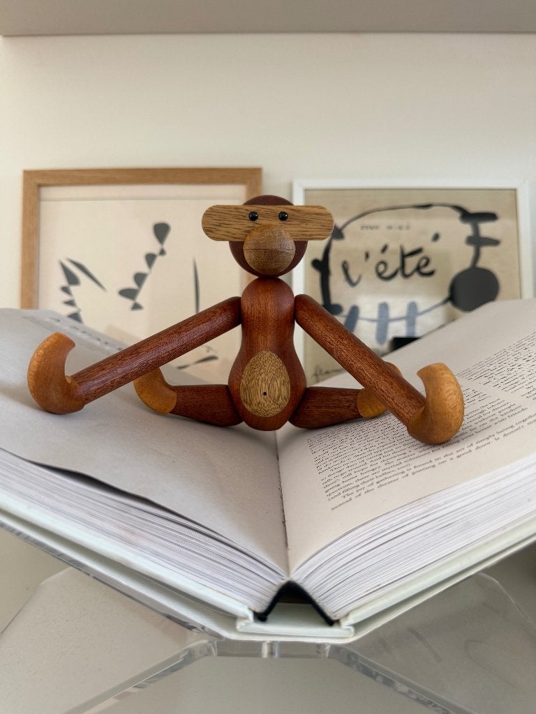 Houten Aapje | Deens Design | Monkey small, Antiek en Kunst, Ophalen of Verzenden, Hout