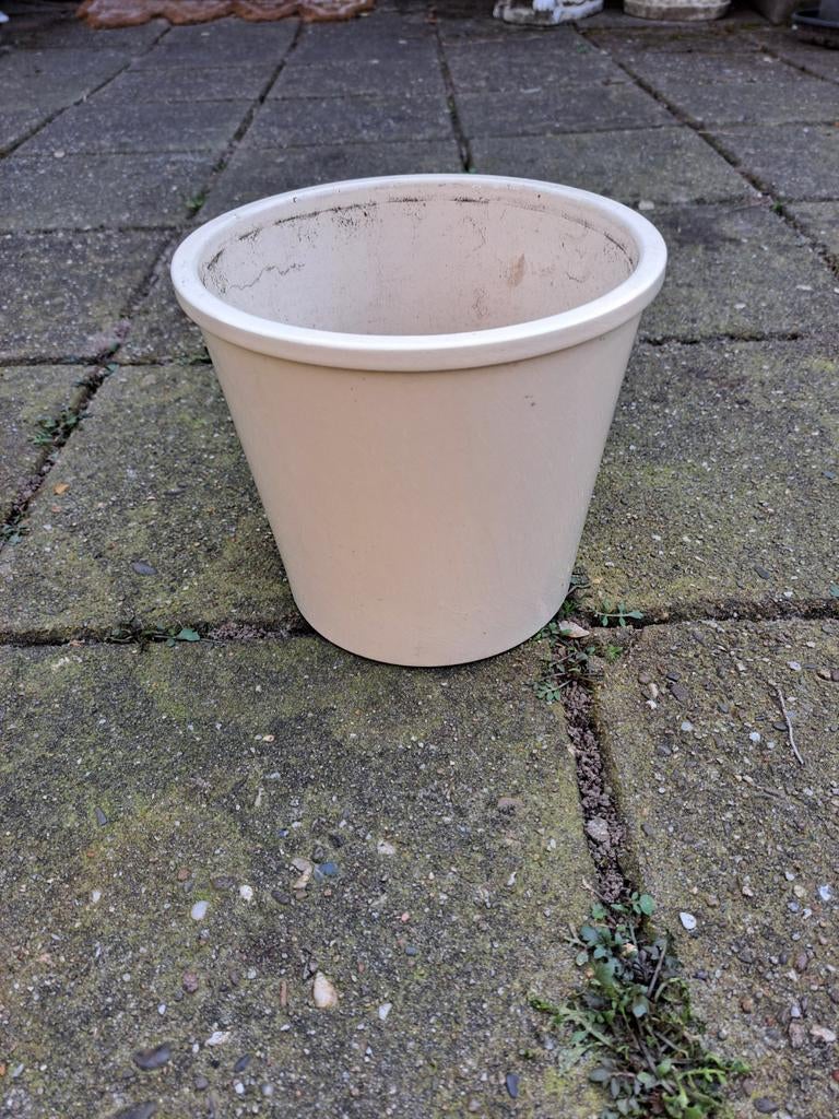 Mooie grote bloempot zgan, Tuin en Terras, Bloempotten, Ophalen, Zo goed als nieuw