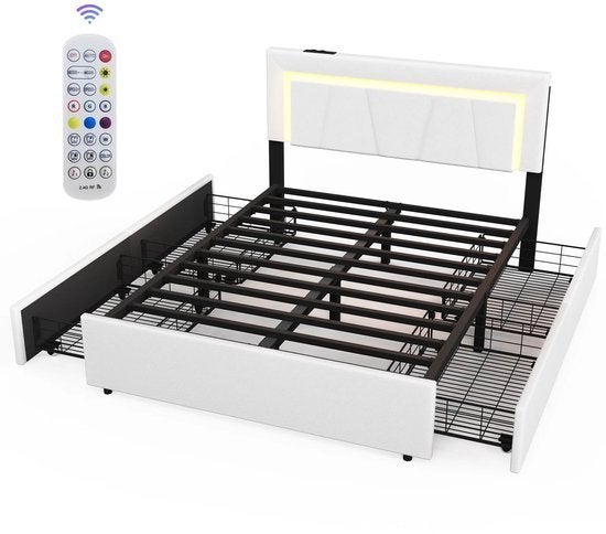Bed – Bedframe – Boxspring – Tweepersoonsbed – Opbergbed, Corvance B.V., Verzenden, Nieuw, Corvancebol@gmail.com