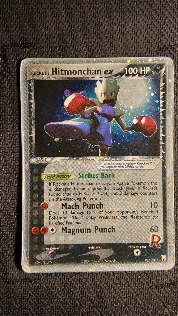 Rocket's Hitmonchan ex 98 Team Rocket Returns | Pokemon kaar, Ophalen, Losse kaart, Foil