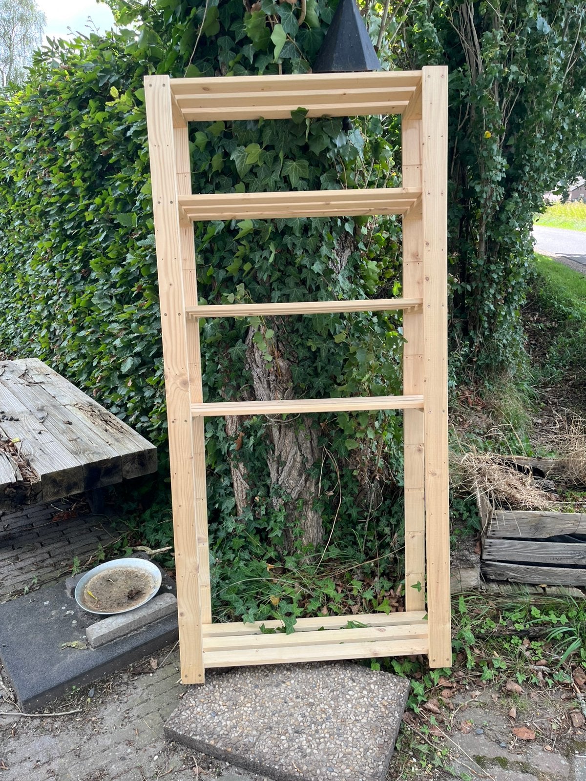 Kast, Tuin en Terras, Ophalen, Zo goed als nieuw, Hout, Overige typen