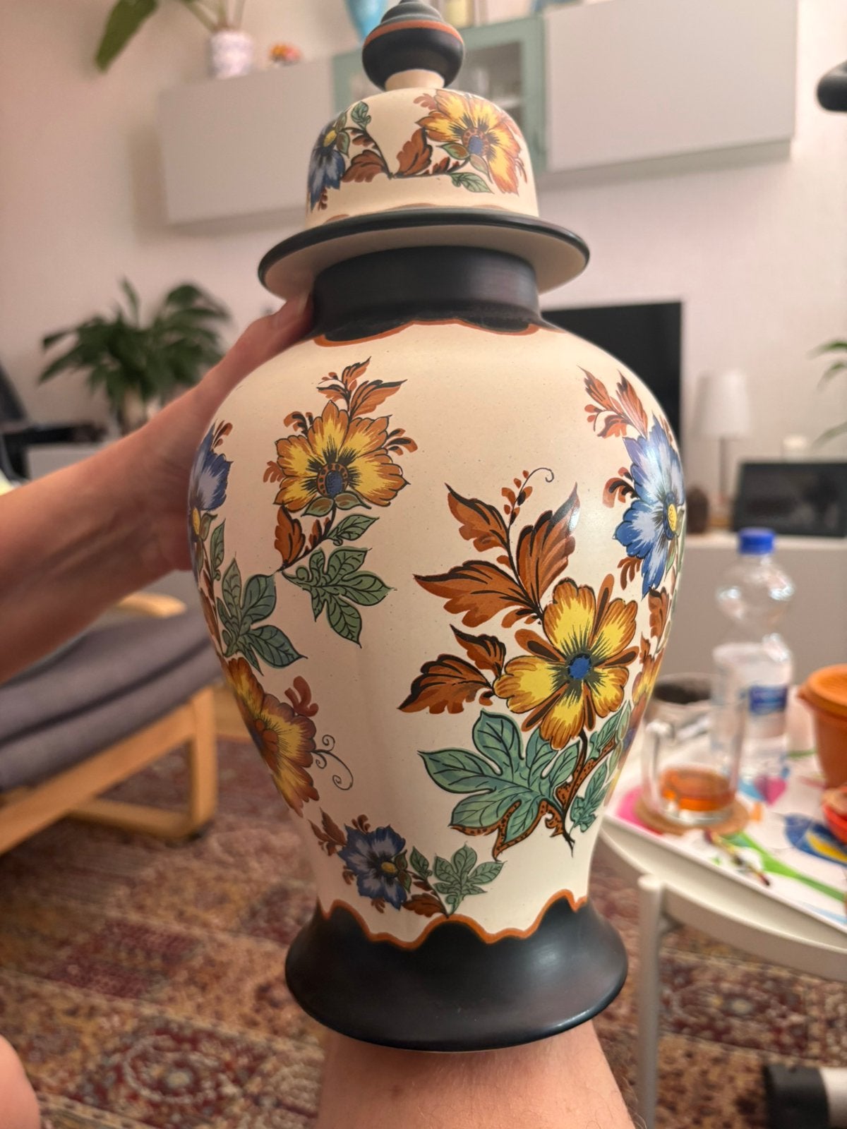 Antieke vaas, Ophalen