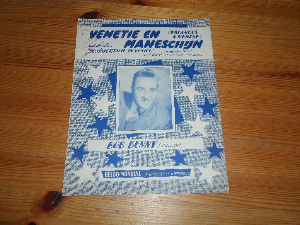 Venetie en maneschijn - icini - bob benny, Gebruikt, Gitaar, Ophalen of Verzenden, Artiest of Componist