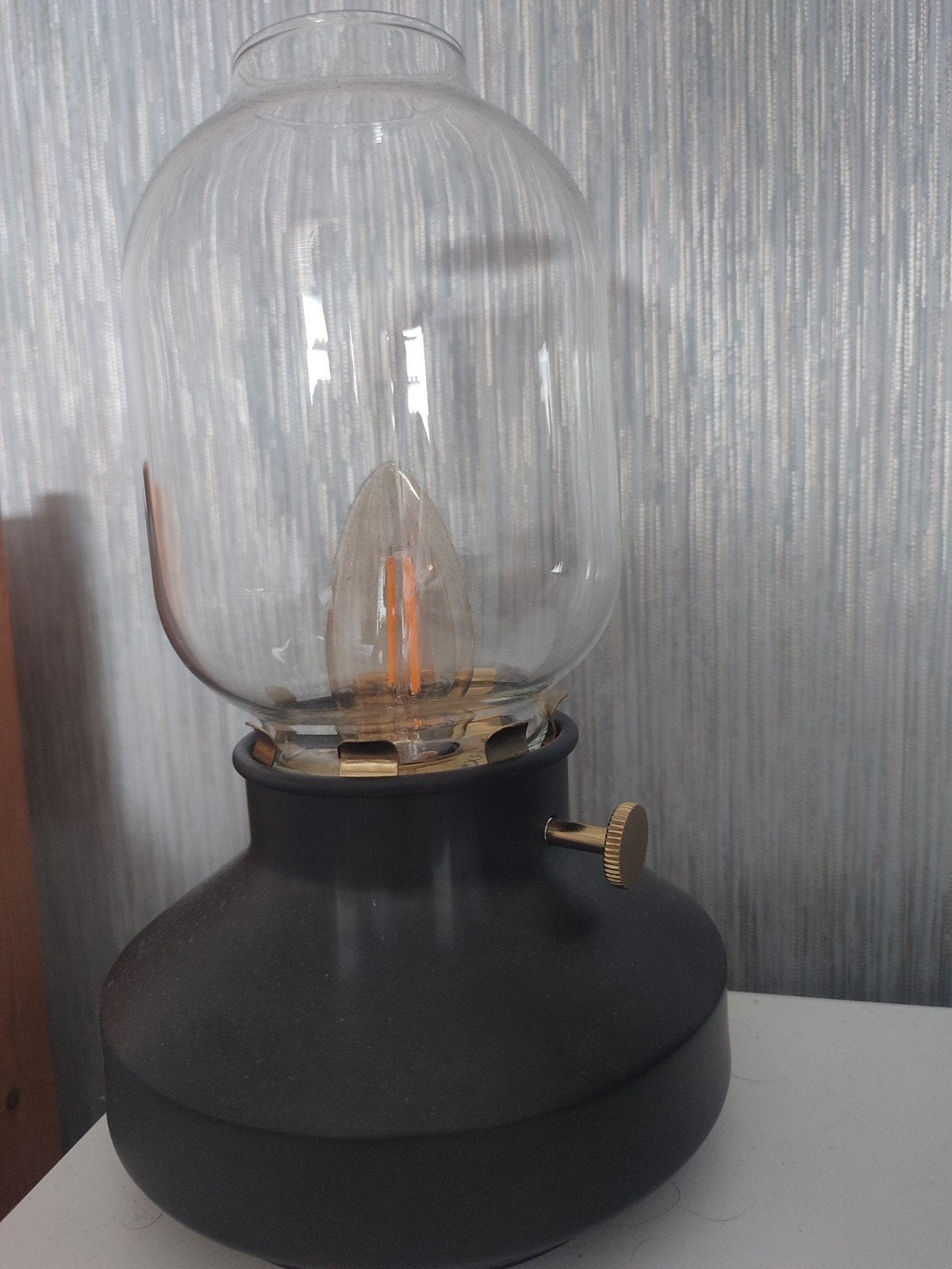 IKEA LUNNOM LED tafellamp met E14 fitting, Ophalen, Zwart, E14 (klein), IKEA