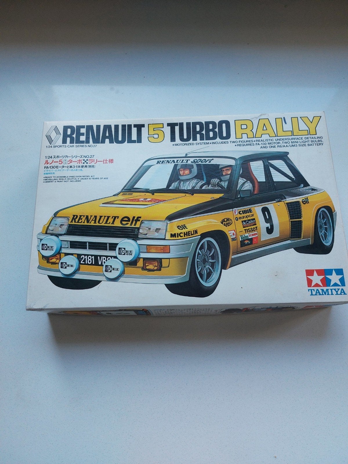 Renault 5 Turbo Rally van Tamiya, Hobby en Vrije tijd, Modelbouw | Auto's en Voertuigen, Auto, Groter dan 1:32, Ophalen of Verzenden