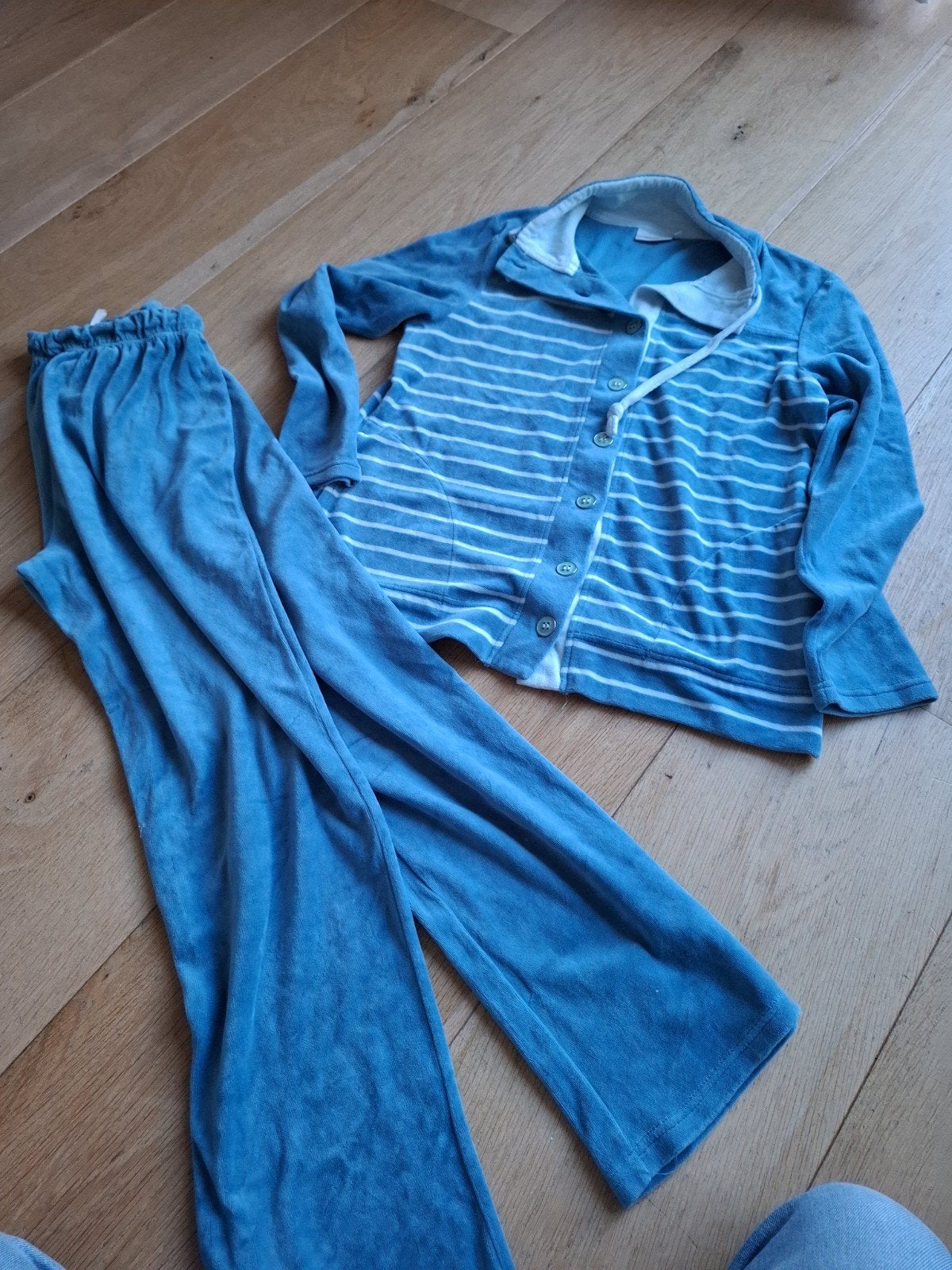 Pastunette pyjama, blauw, maat 40 huispak velours, Pastunette, Ophalen of Verzenden, Gedragen, Maat 38/40 (M)