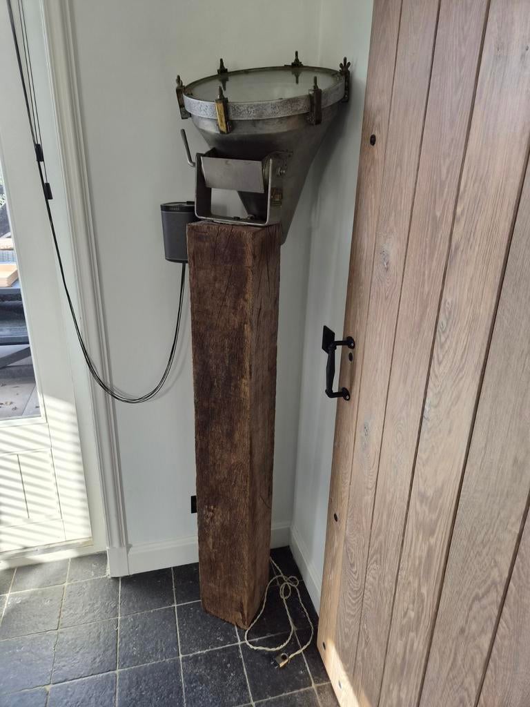 Landelijke scheepslamp op meerpaal, Ophalen of Verzenden