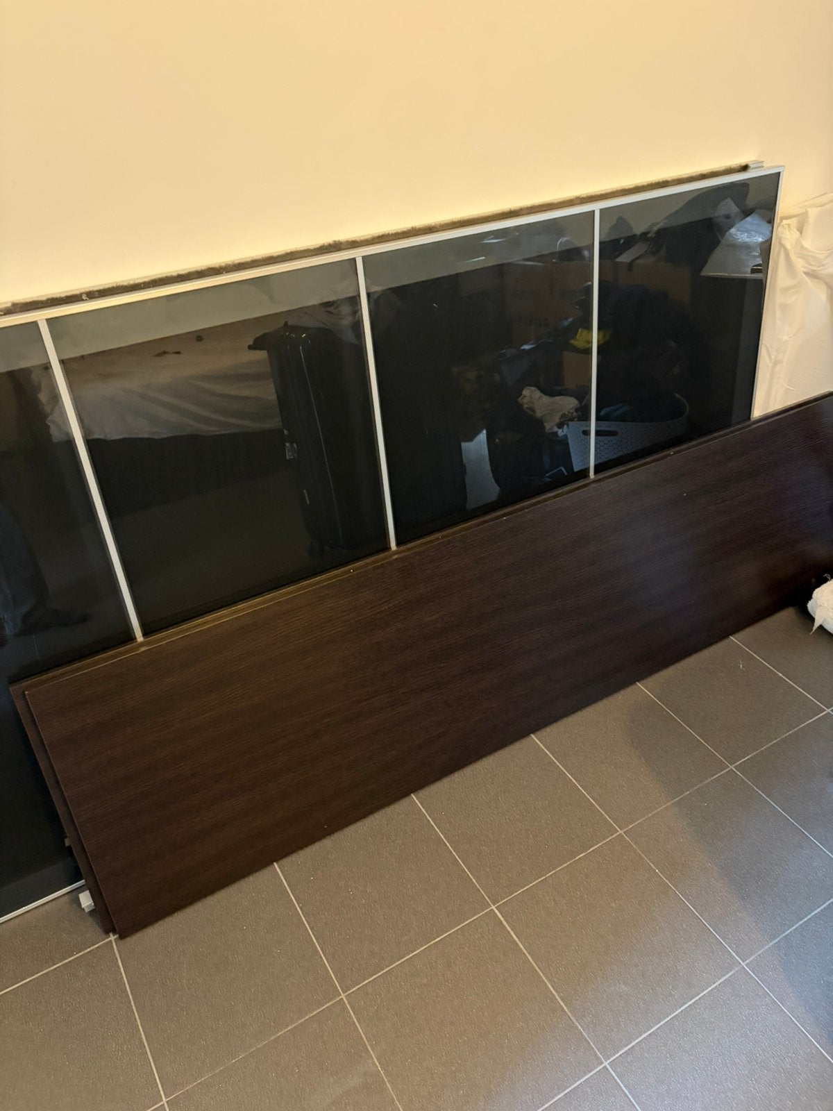 Ikea pax kast schuifdeuren en scharnierdeuren, Ophalen, 200 cm of meer, Minder dan 25 cm, Glas