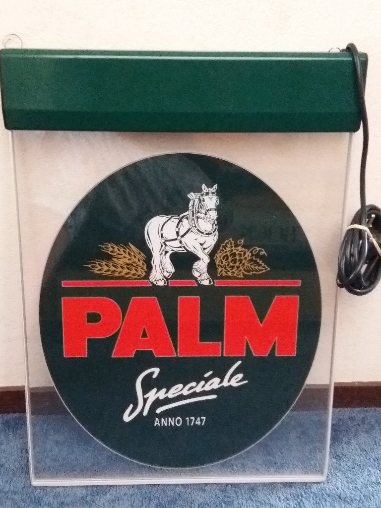 Palm Bier Lamp Verlichting., Ophalen of Verzenden, Zo goed als nieuw, Reclamebord, Plaat of Schild, Palm