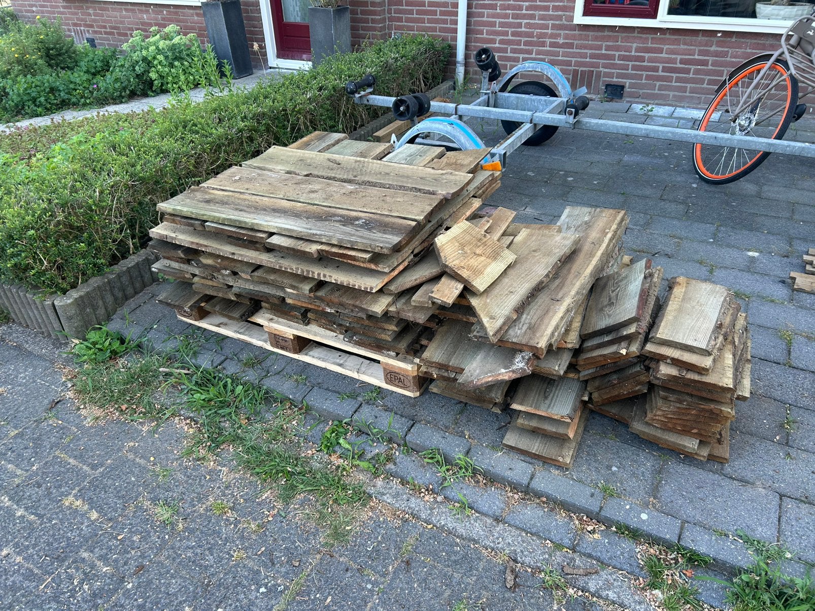 Gratis schoon brandhout., Tuin en Terras, Minder dan 3 m³, Ophalen