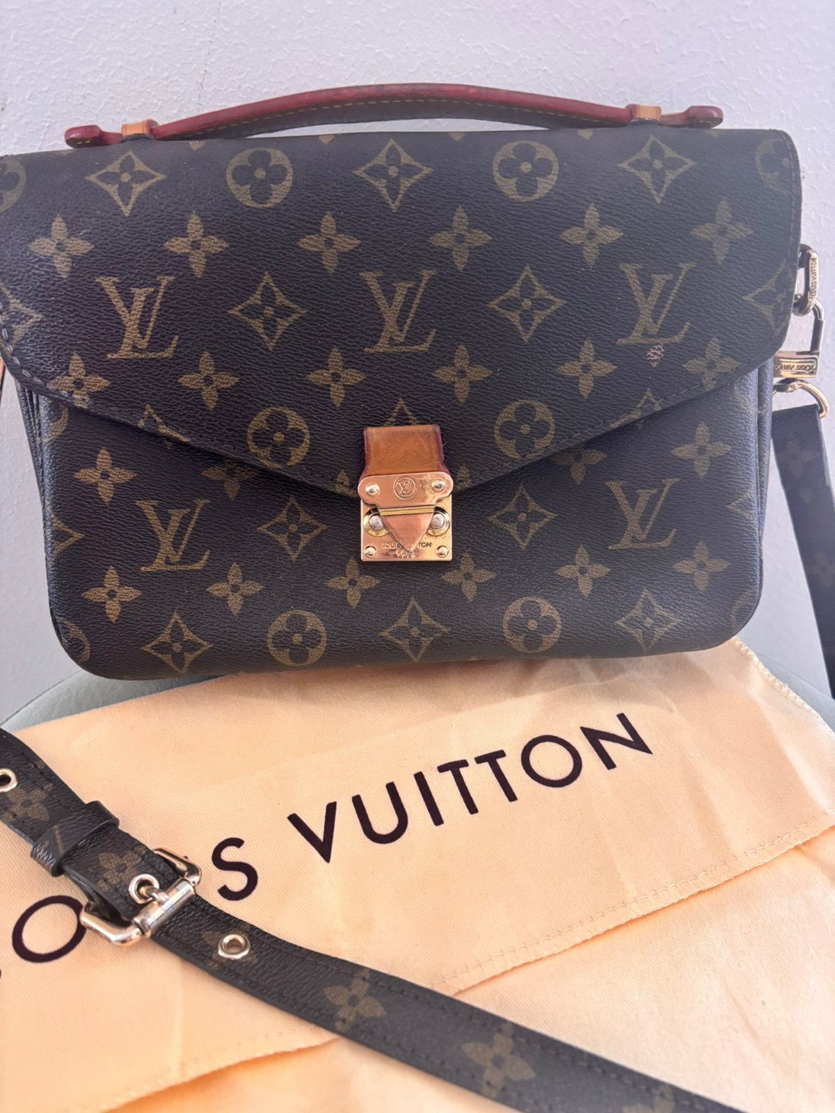 LV tas Metis, Ophalen of Verzenden, Gebruikt, Bruin, Leer