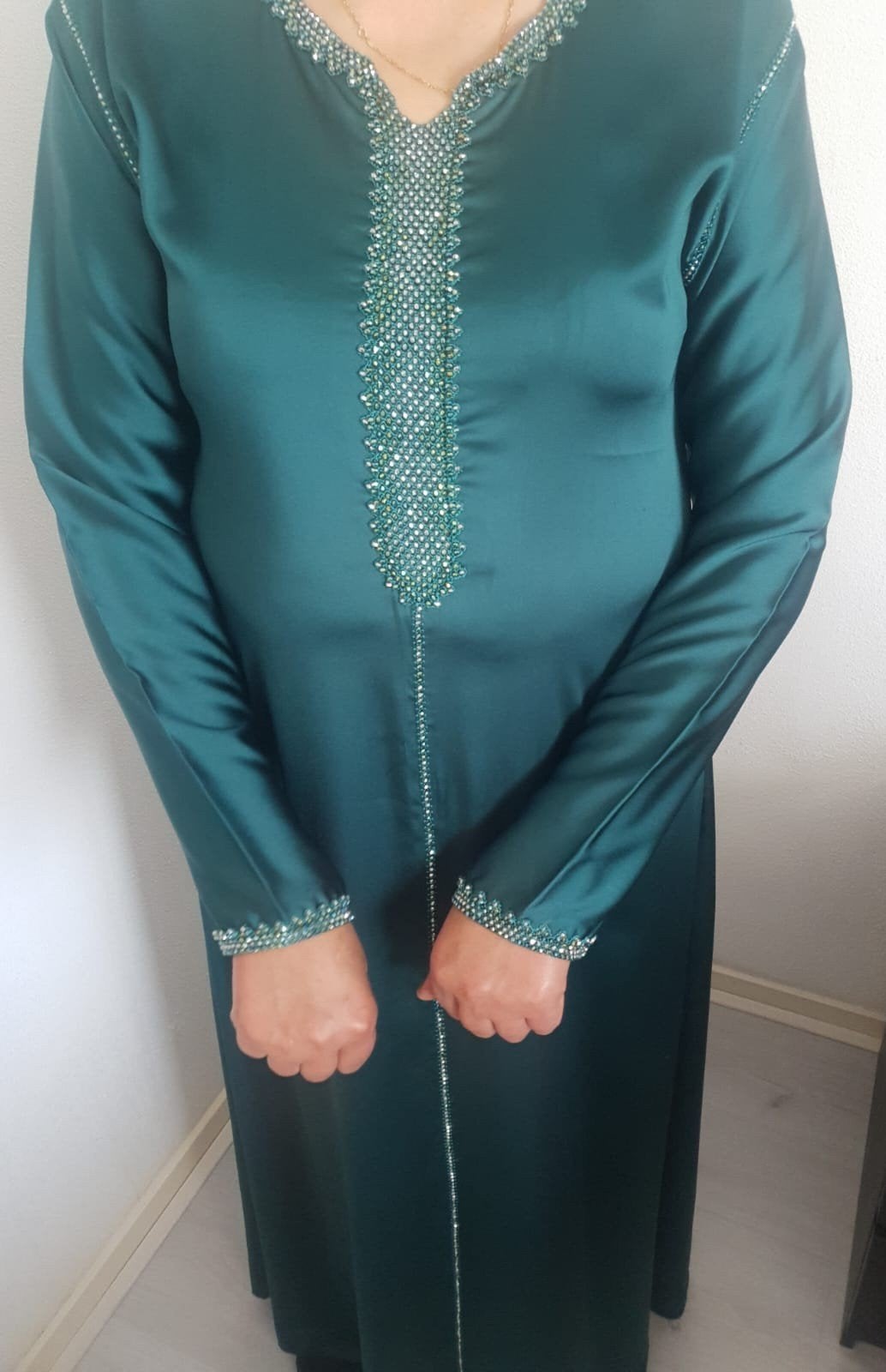 Prachtige handgemaakte Marokkaanse kaftan XXL, Kleding | Dames, Maat 46/48 (XL) of groter, Ophalen of Verzenden, Zo goed als nieuw