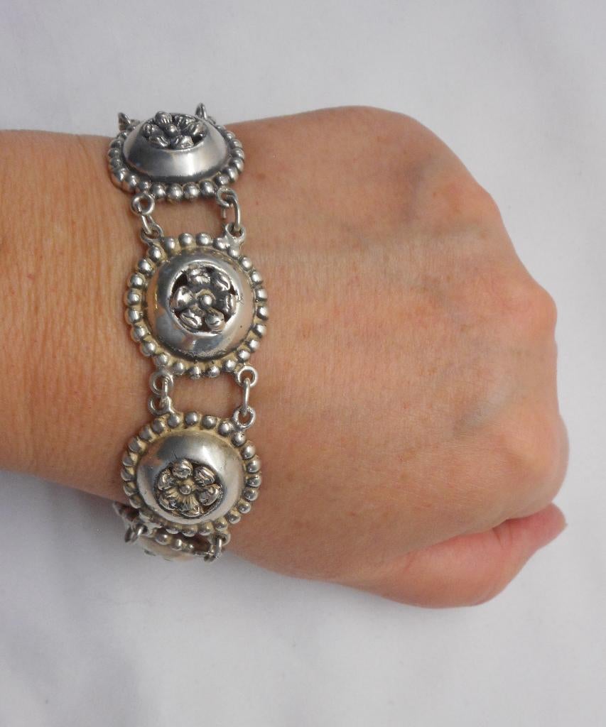 Prachtige zilveren zware armband nr.235