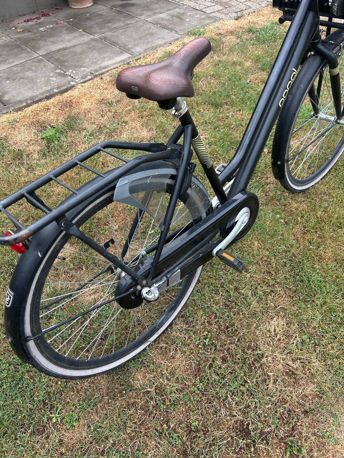 Popal Daily Dutch Basic Damesfiets - Zwart, Fietsen en Brommers, Fietsen | Dames | Damesfietsen, Terugtraprem, Gebruikt, 50 tot 53 cm