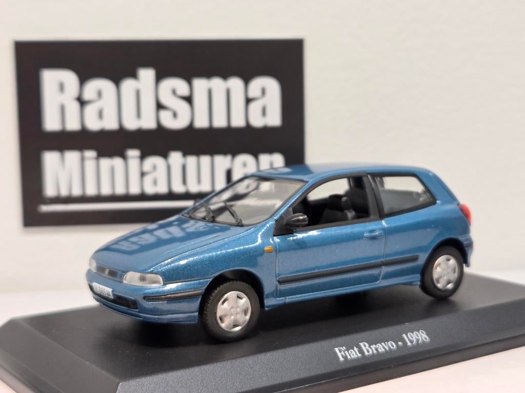 Fiat Bravo 1998 - Bluegreen - 1:43 Norev Blister, Hobby en Vrije tijd, Modelauto's | 1:43, Norev Blister, Auto, Nieuw, Norev