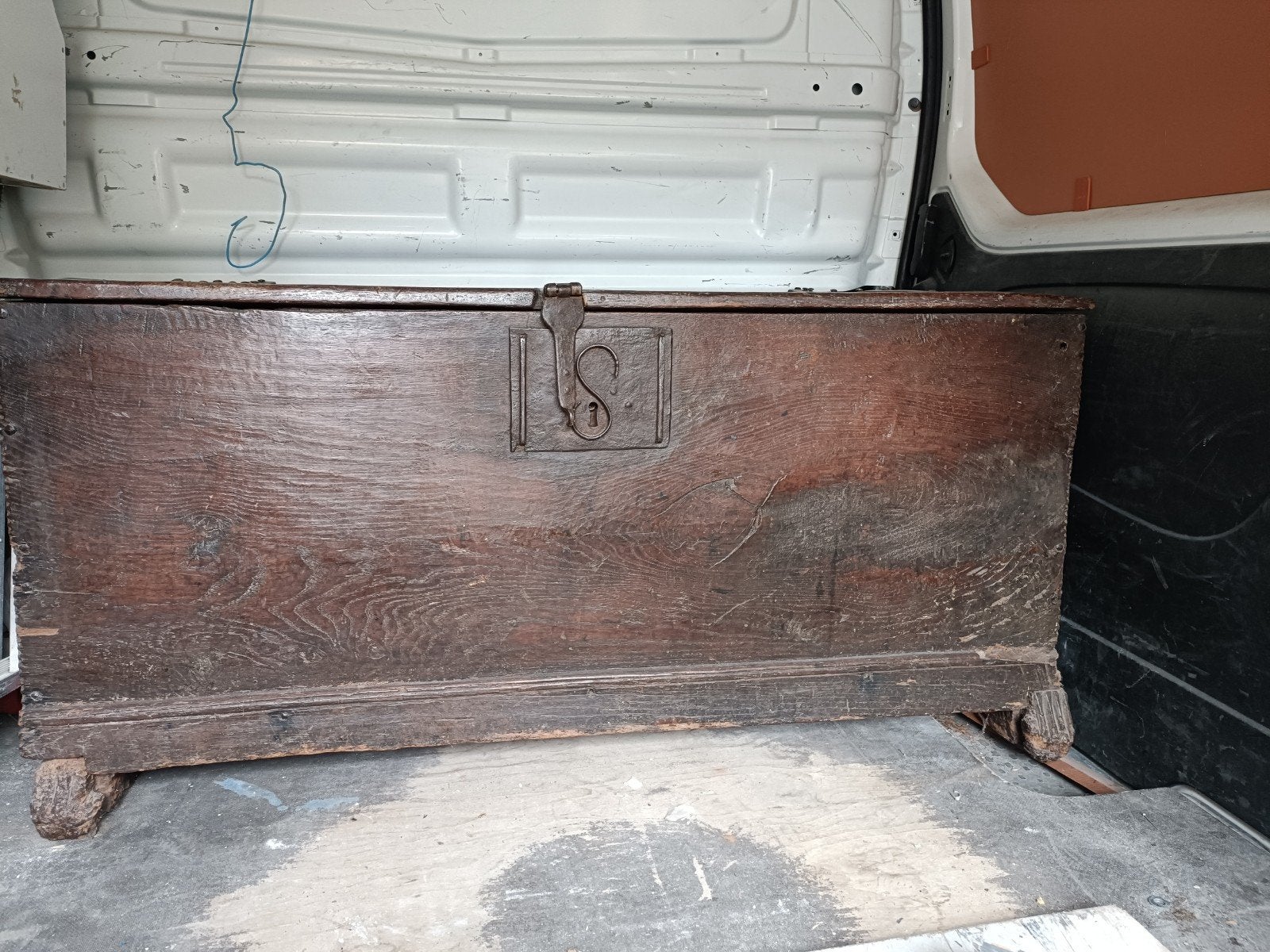 Houten kist, Huis en Inrichting, Woonaccessoires | Kisten, Ophalen, Gebruikt, 50 tot 100 cm, 50 tot 75 cm