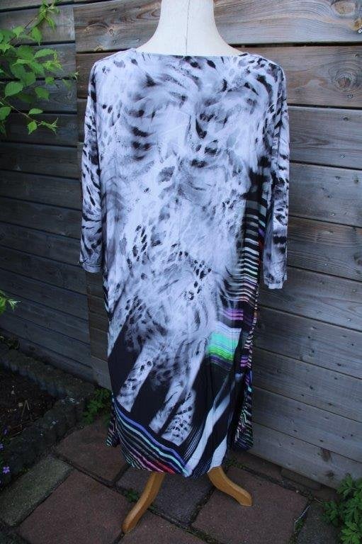 Jurk grijs/ kleur Kirsten Krog Design mt 52 Vaste prijs, Kirsten Krog Design, Jurk, Ophalen of Verzenden, Zo goed als nieuw