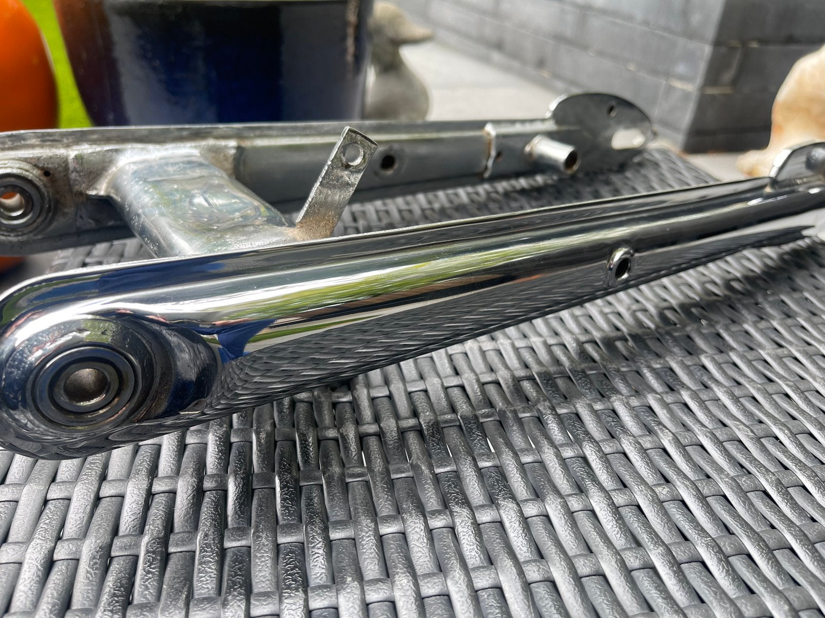 Zundapp verchroomde achterbrug 517, Ophalen, Gebruikt, Frame