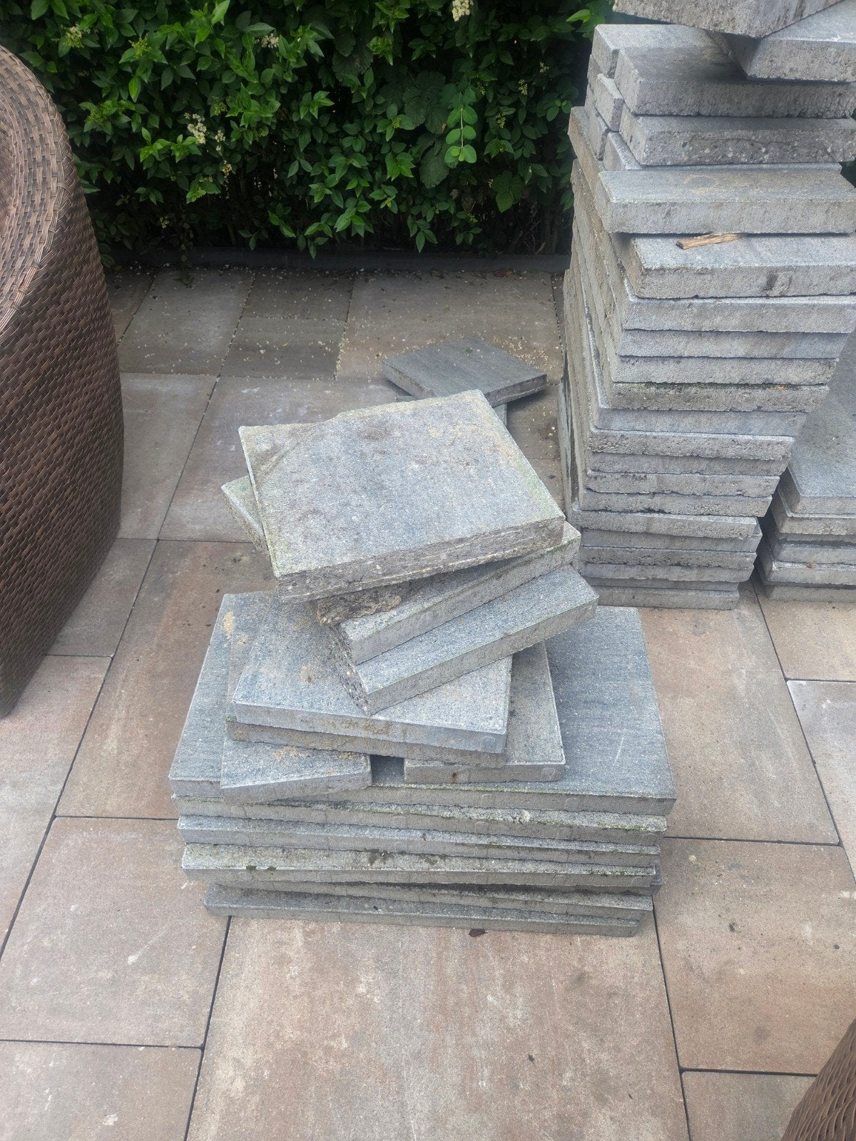Gebruikte terrastegels en klinkers, Ophalen, Gebruikt, Beton, Klinkers