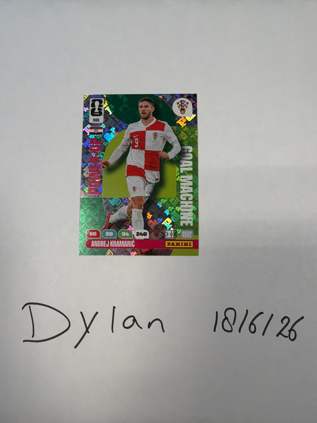 Panini Andrej Kramaric #591 - Goal Machine, Ophalen of Verzenden, Nieuw, Buitenlandse clubs, Poster, Plaatje of Sticker