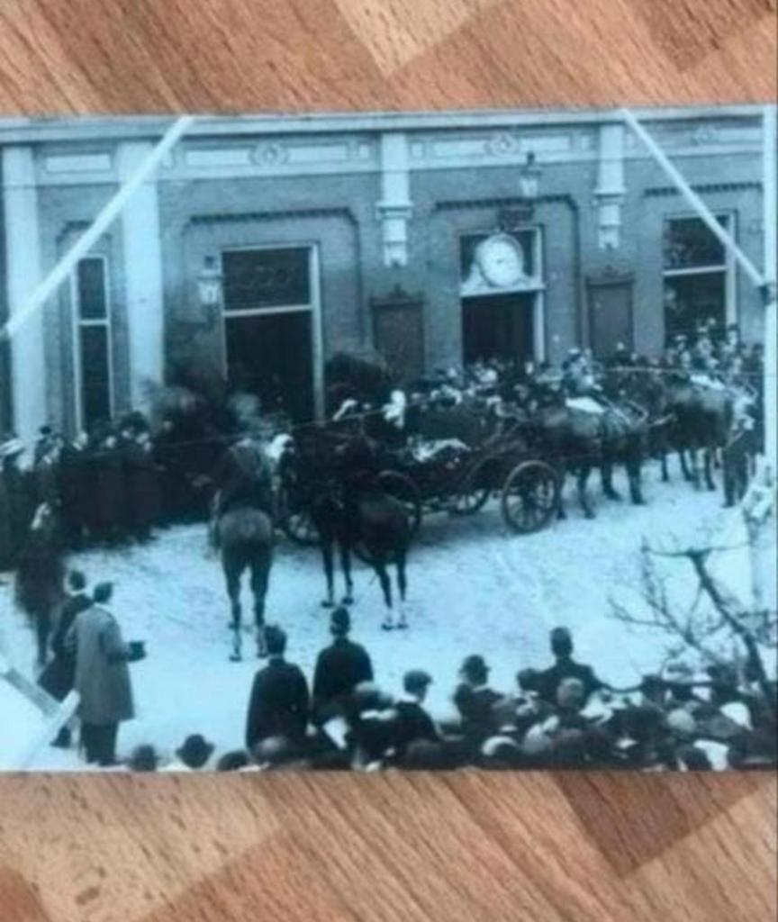 Koningin Wilhelmina bezoekt Zaandam in 1908 - Historische Fo, Ophalen of Verzenden