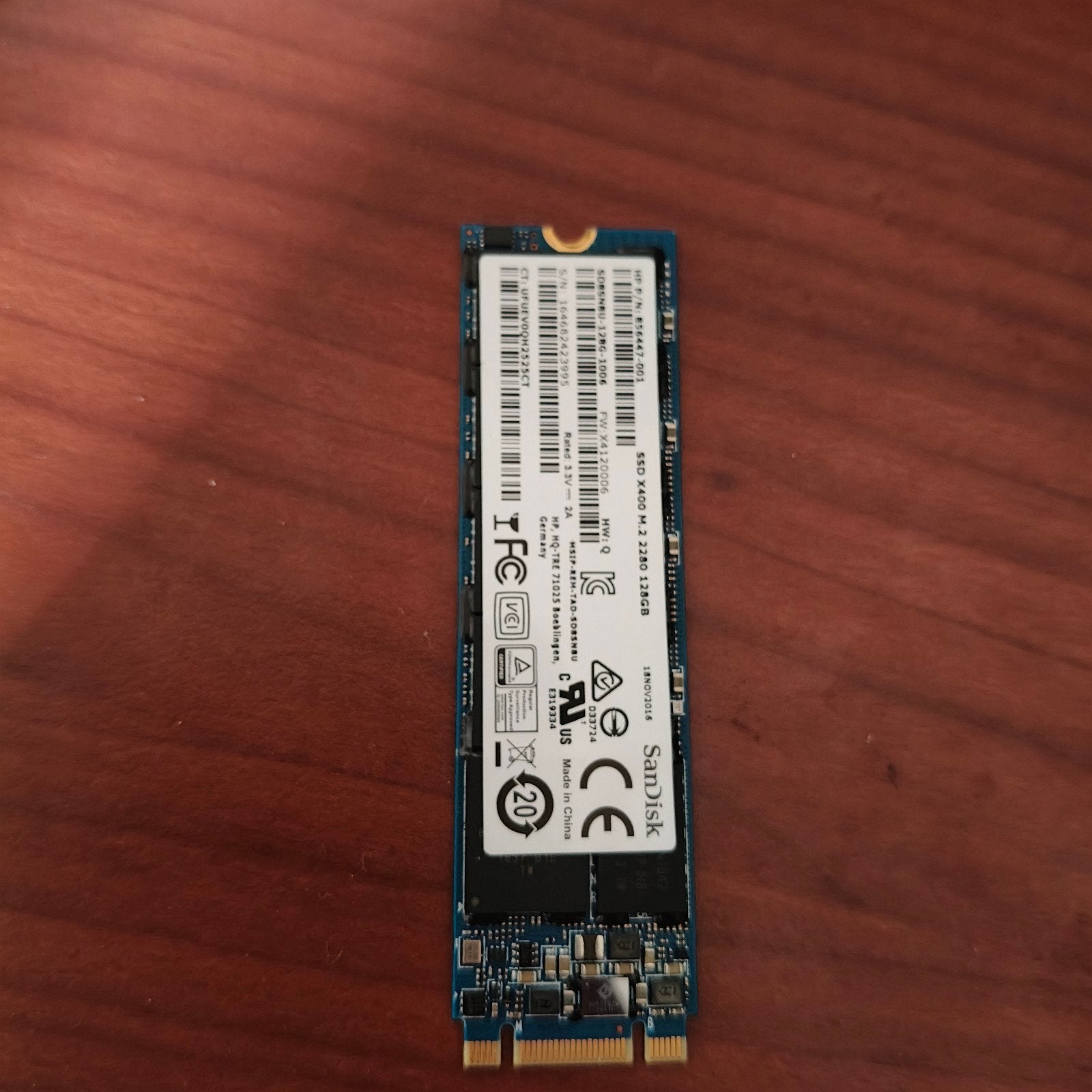 M.2 SSD 128 GB voor laptop/pc - Snelle opslagupgrade, Computers en Software, Harde schijven, Ophalen, Laptop