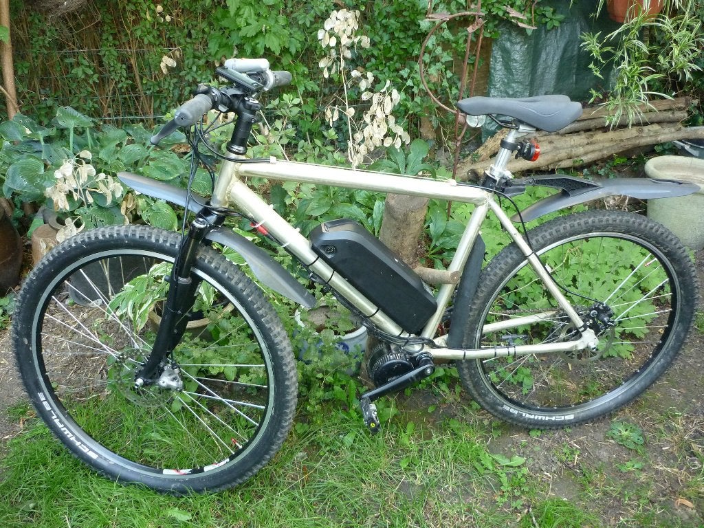 Mountainbike Ebike, Minder dan 10 versnellingen, 49 tot 53 cm, Schijfrem, Ophalen