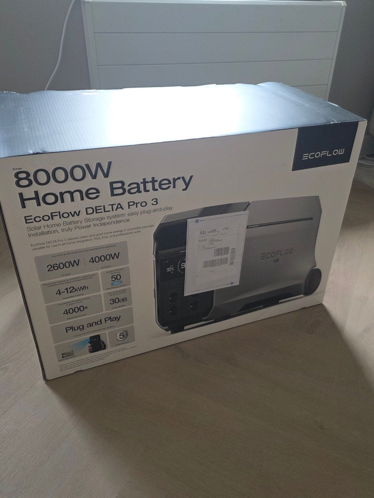 Ecoflow Delta Pro 3 thuisbatterij. Nieuw 5 jaar garantie!, Ophalen, Nieuw, Ecoflow, Ecoflow