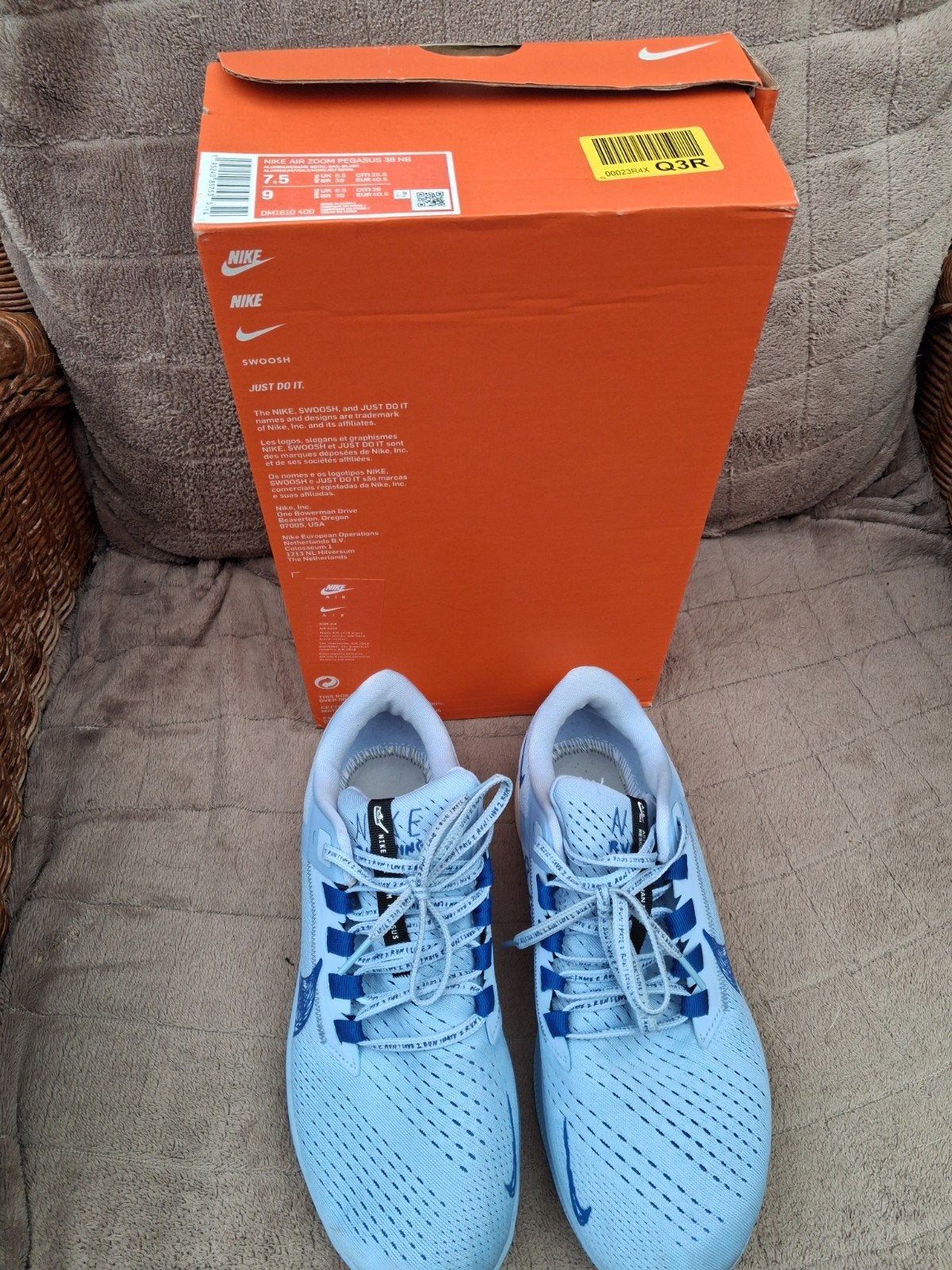 Nike Pegasus hardloopschoenen - Zo goed als nieuw, Blauw, Nike, Ophalen of Verzenden, Sneakers of Gympen
