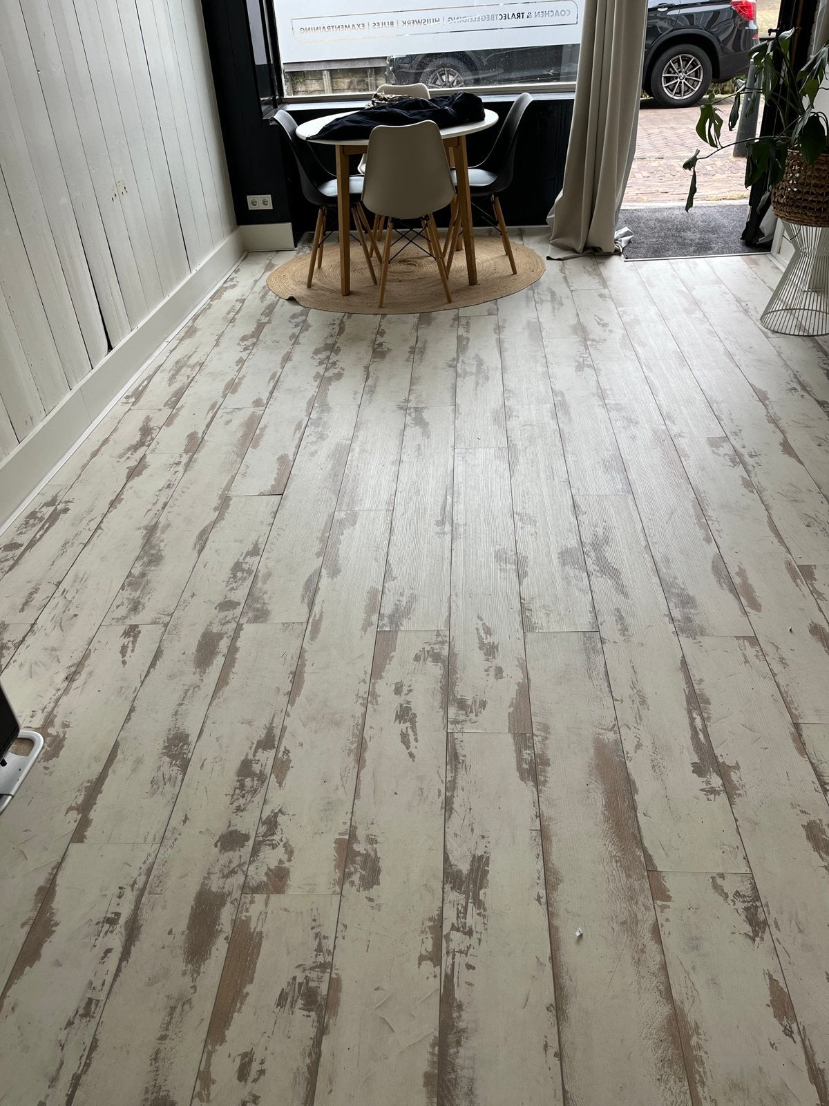 Nauwelijks gebruikt laminaat sleetslook 10m2 of meer, Gebruikt, Ophalen of Verzenden, 10 m² of meer, 10 tot 30 cm