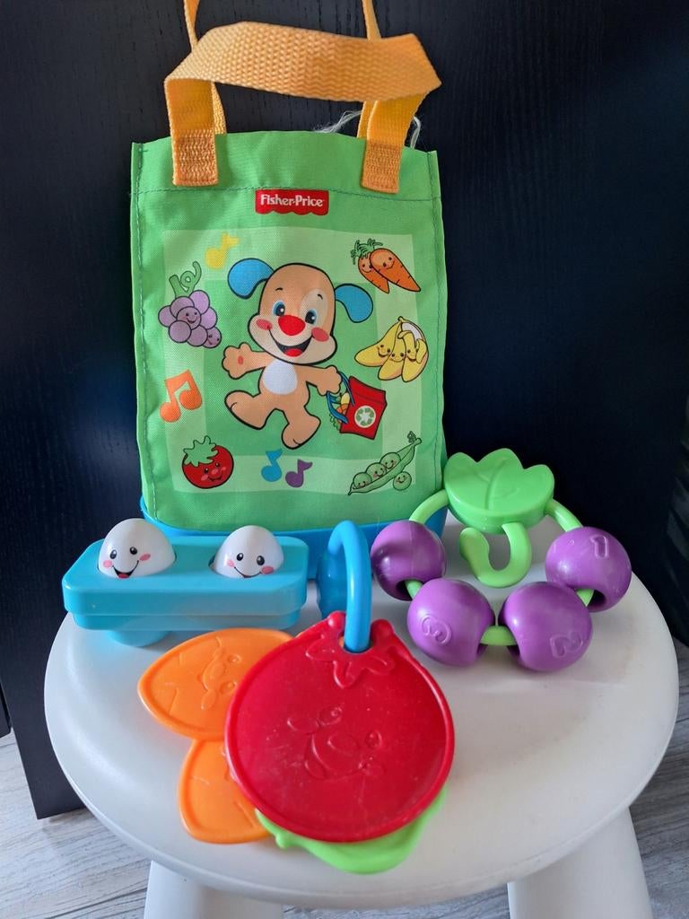 Fisher-Price Leerplezier Boodschappentas met accessoires, Ophalen of Verzenden, Speelset