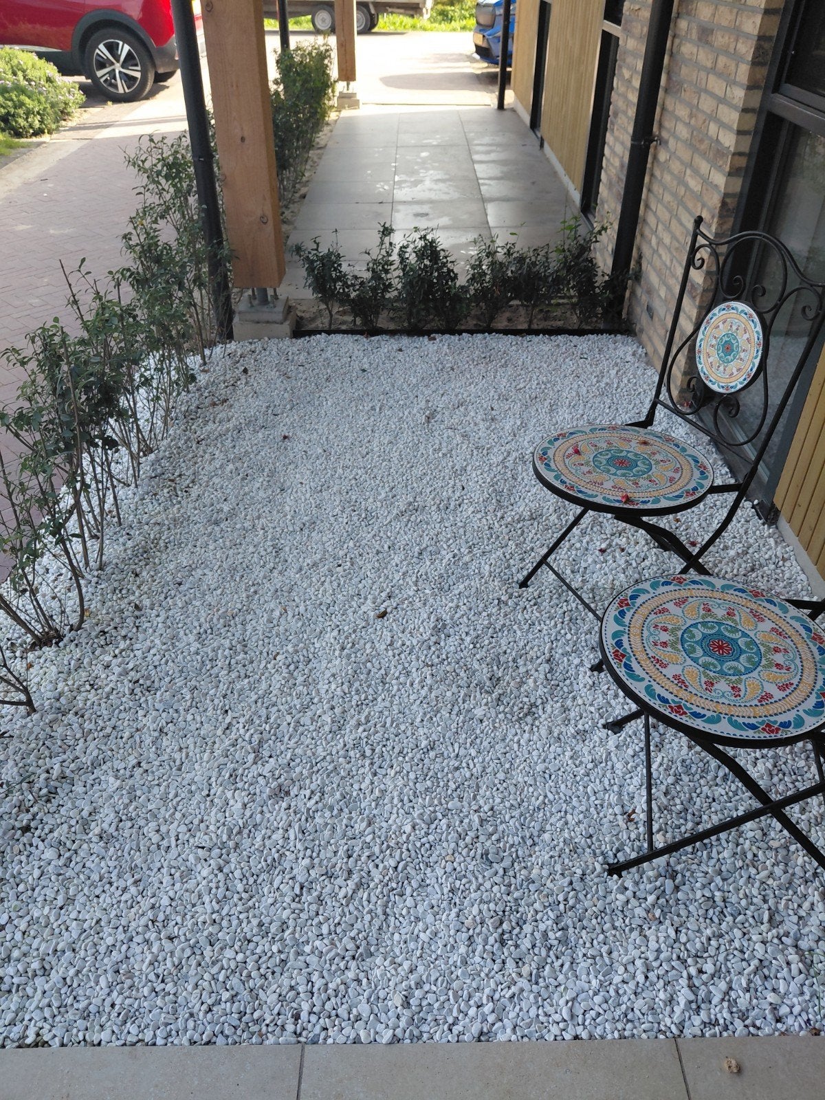 Wit grind voor tuin (gratis), Ophalen, Overige materialen, Wit, Zo goed als nieuw