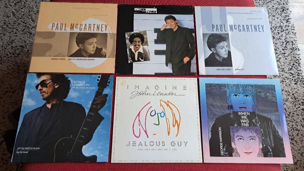 McCartney Harrison Lennon 6 * 12" maxi singles (Beatles), Cd's en Dvd's, Ophalen of Verzenden, Gebruikt, 12 inch