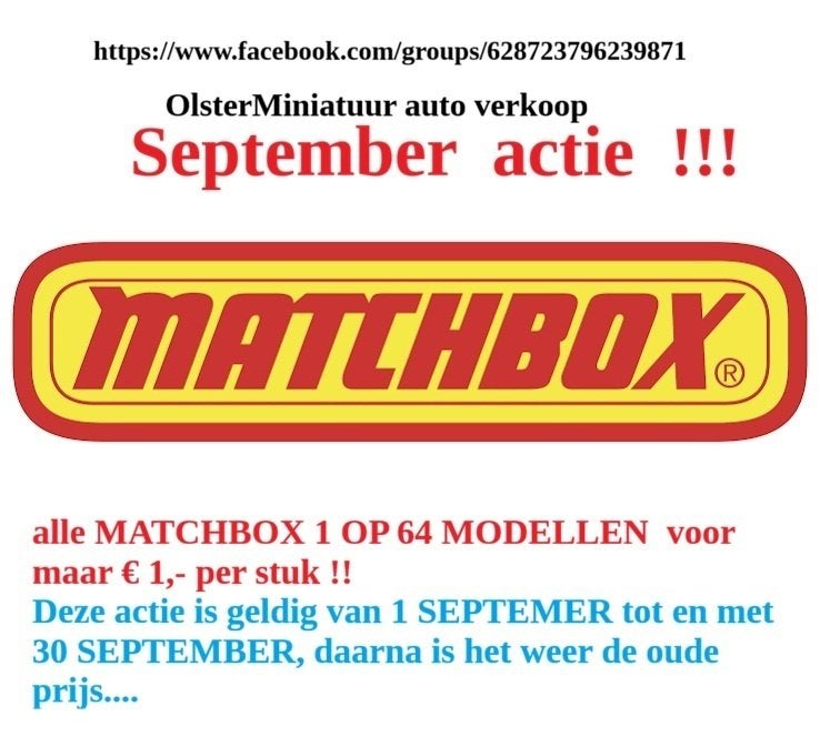 matchbox € 1,- p.s. !, Ophalen of Verzenden, Gebruikt, Auto